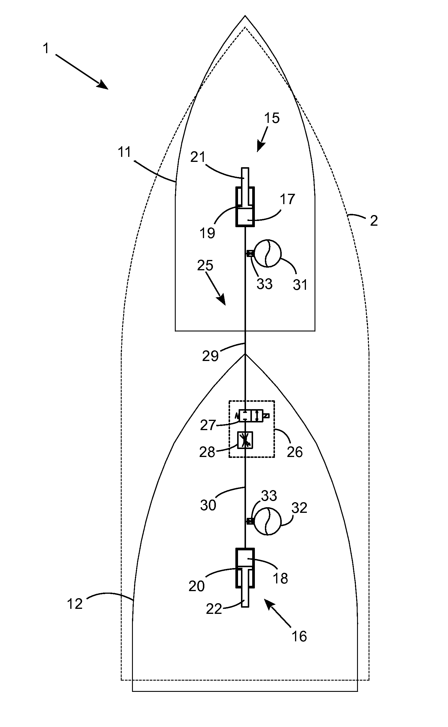 Control of multi-hulled water craft