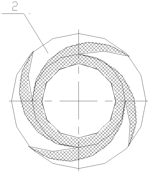 Downhole spiral flow shear vibration generator device