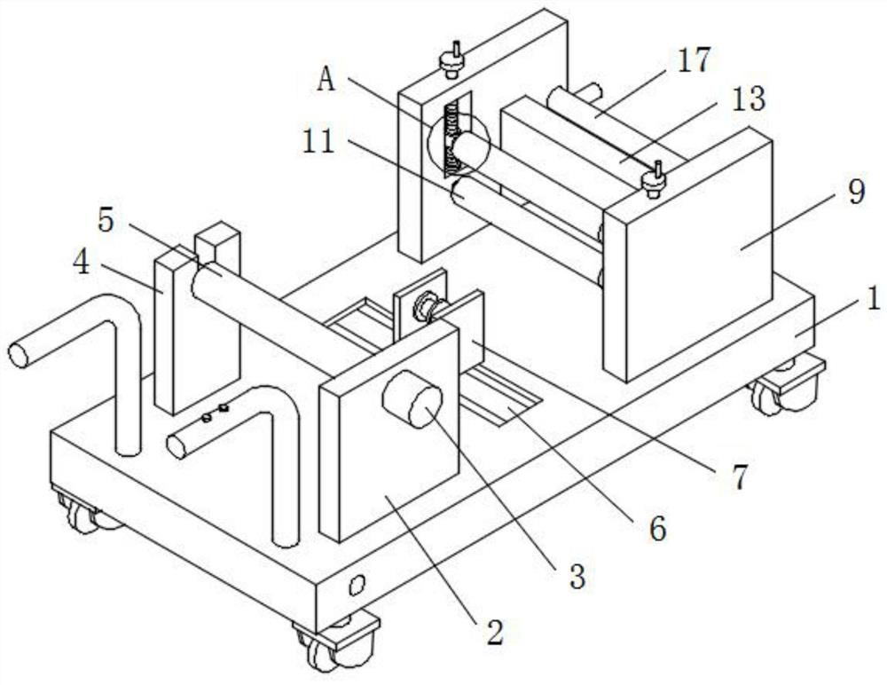 High-pressure water hose winding device for well drilling