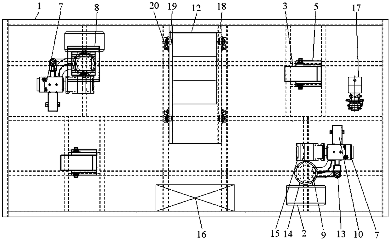 A two-wheel independent drive electric flat car with diagonal arrangement based on plc control