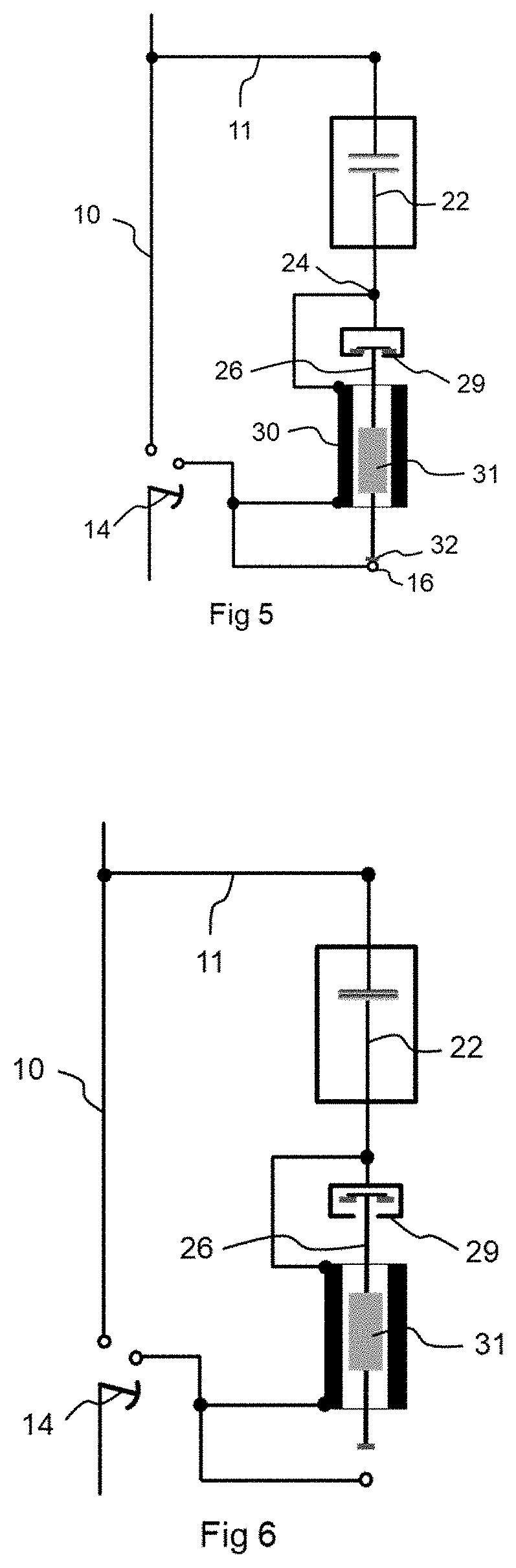 Actuating system for a vacuum bottle