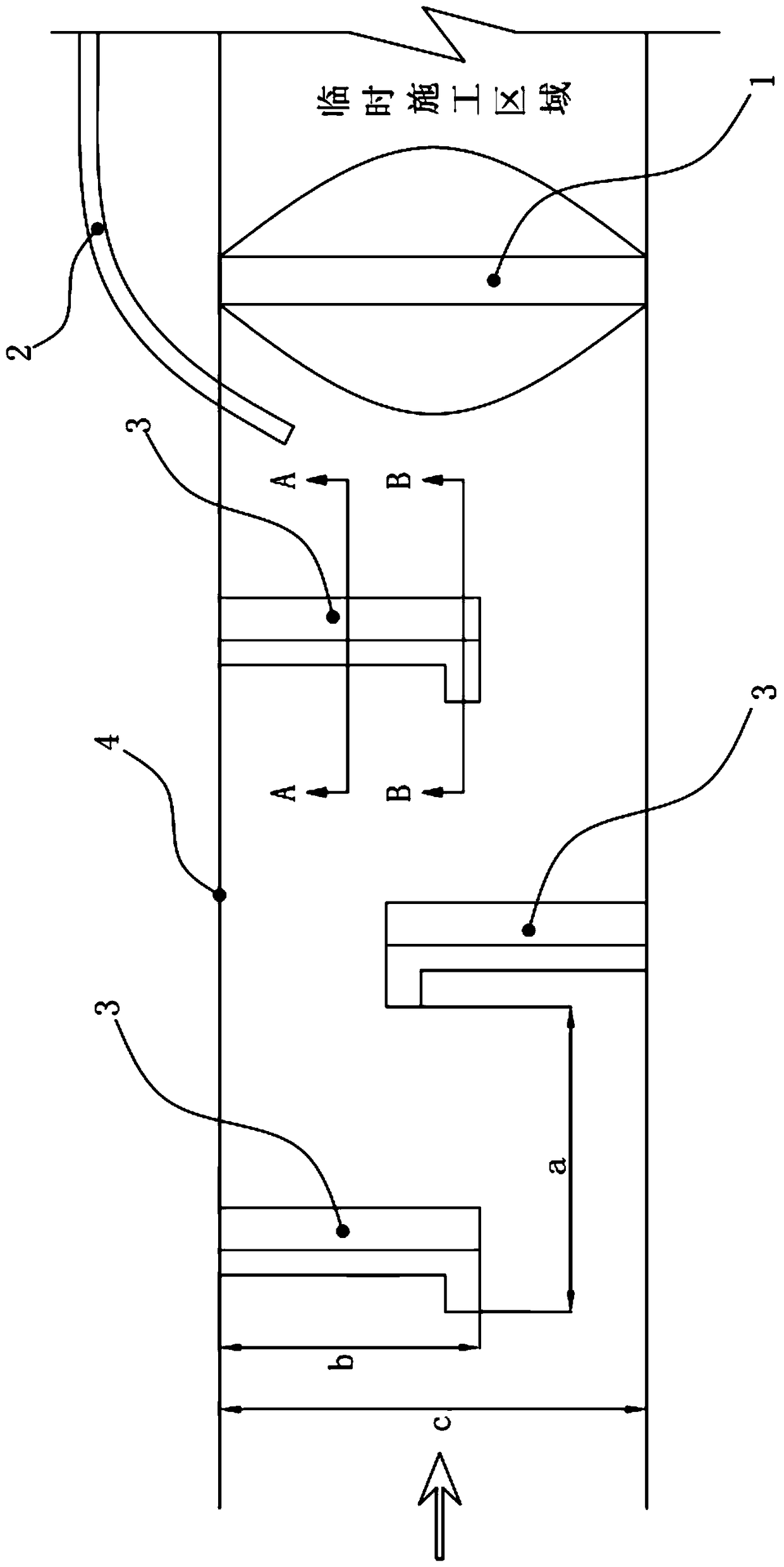 Barrier combination structure and method for ditch water treatment and debris flow protection