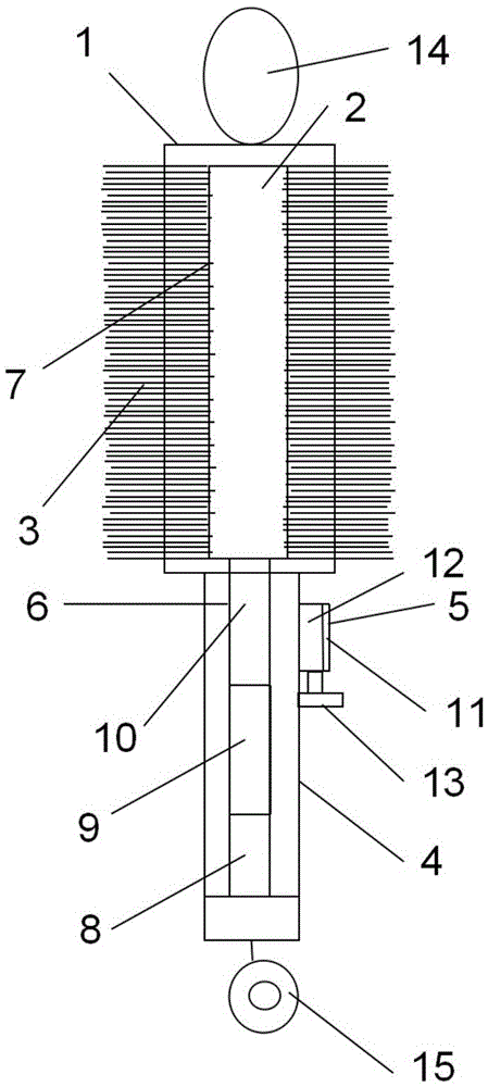 A kind of multi-type composite feeding bottle cleaning brush