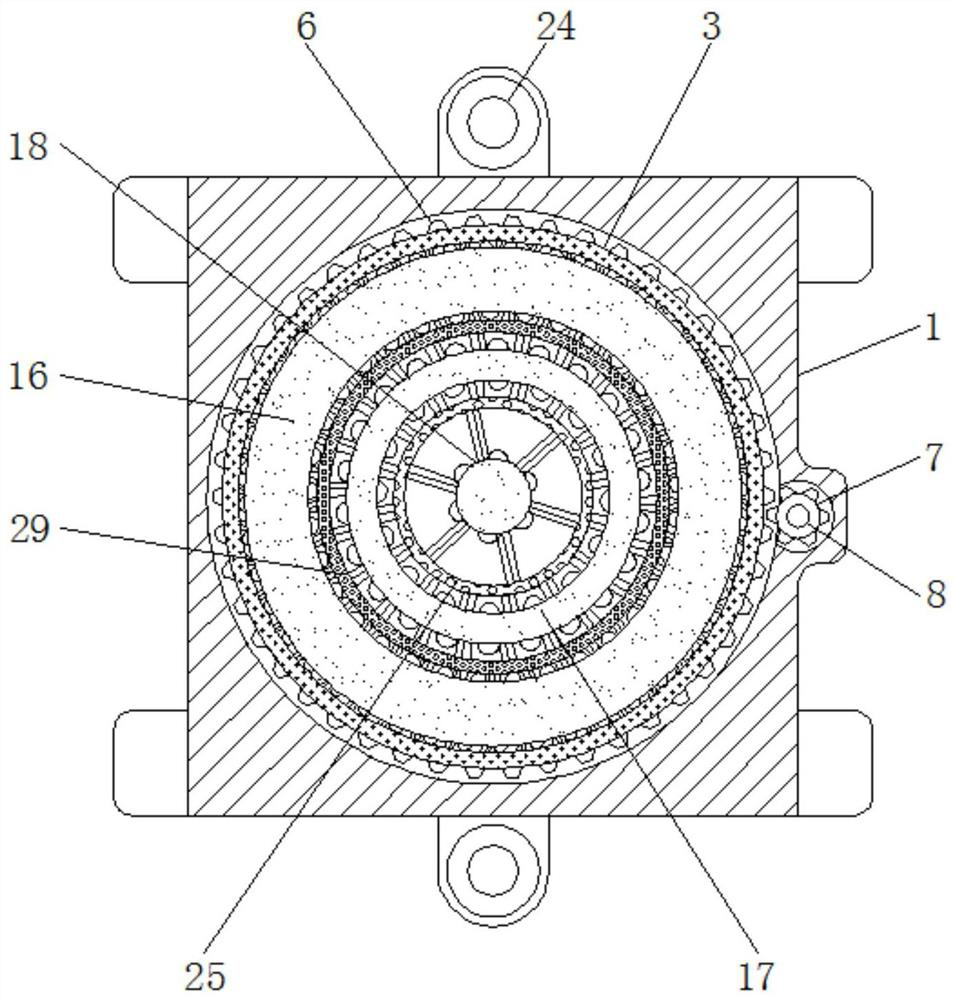 Biopharmaceutical grinding device with multi-layer separation and purification functions