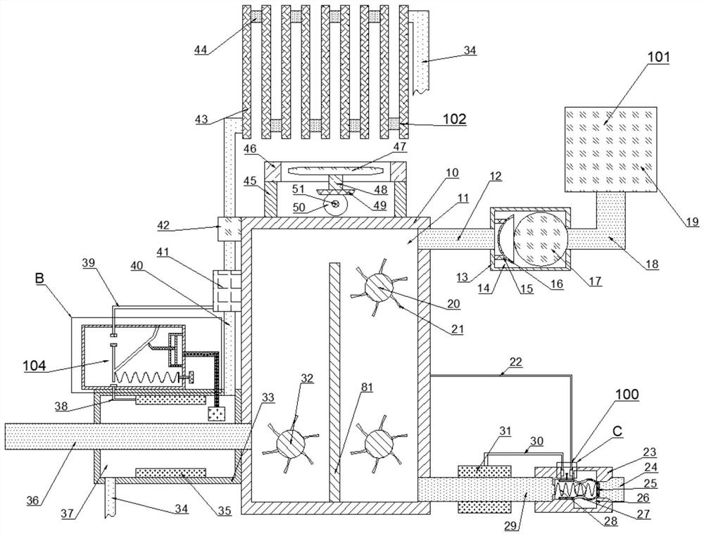 Automatic water-oil temperature control device used in automobile driving system