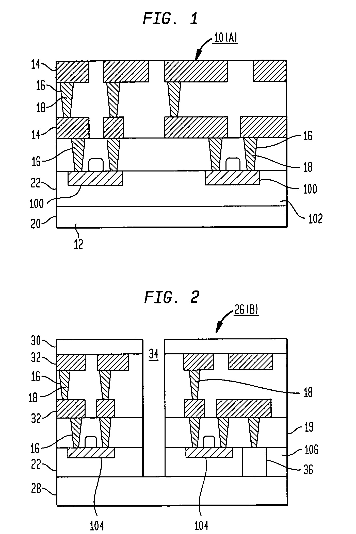 Accessible chip stack and process of manufacturing thereof