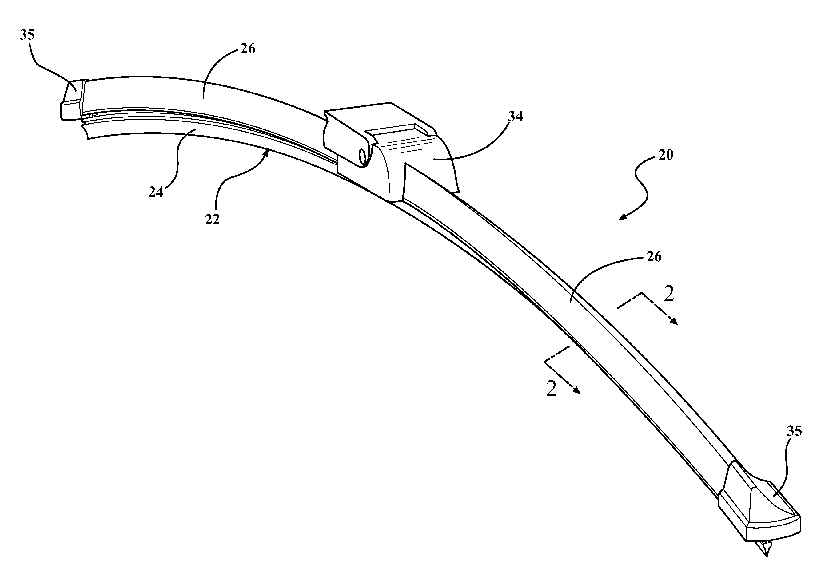 Windscreen wiper device