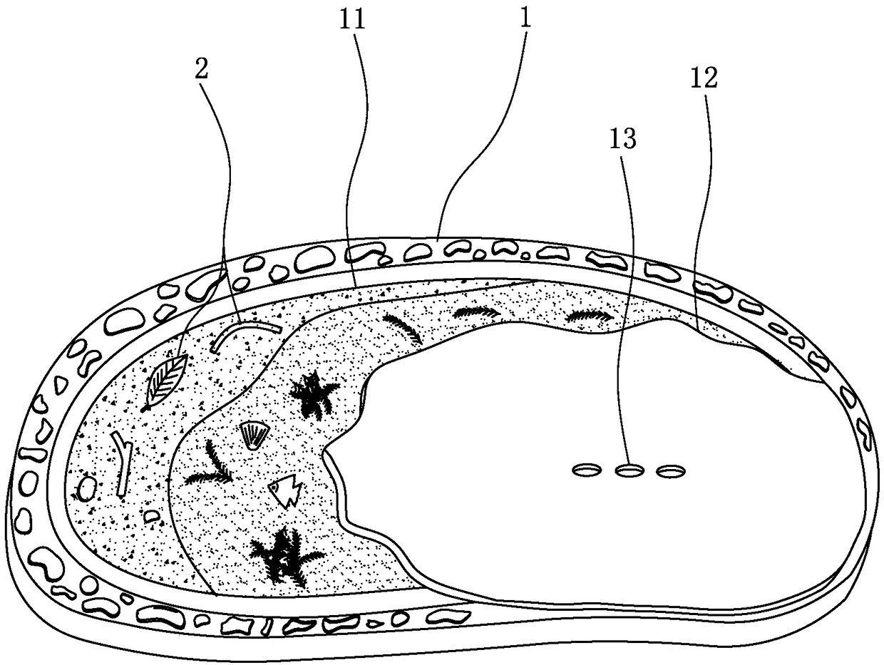 Landscaping tea plate and manufacturing process thereof