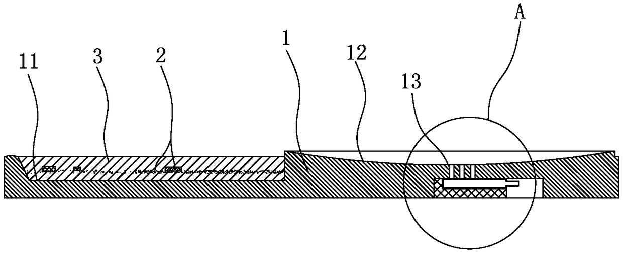 Landscaping tea plate and manufacturing process thereof