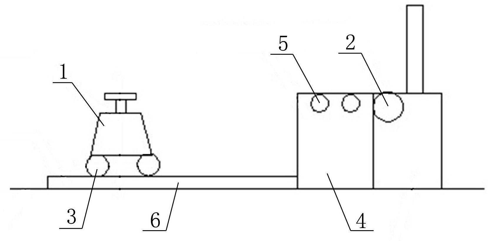 Novel feeding device of sawing machine