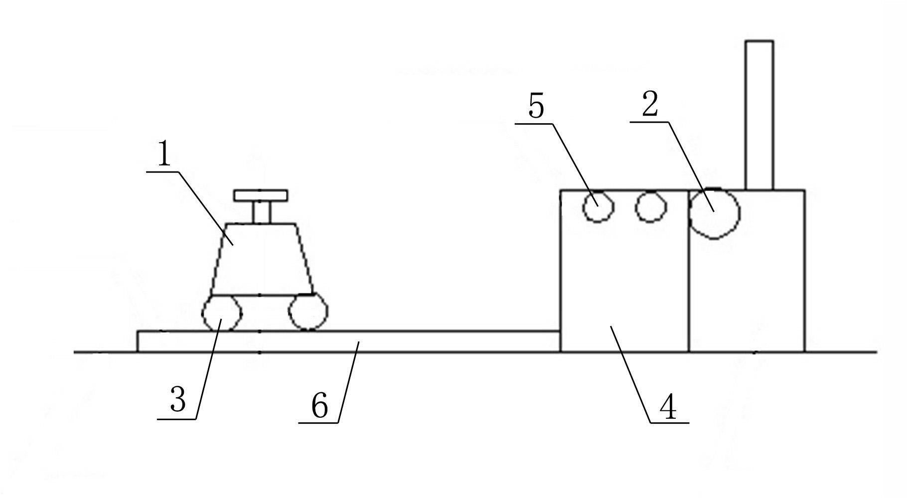 Novel feeding device of sawing machine