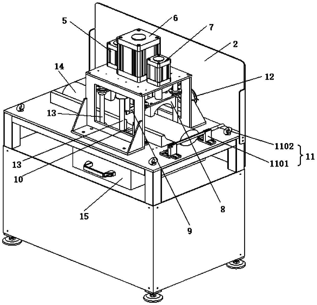 Pneumatic pressing medicine cutting device and cutting method