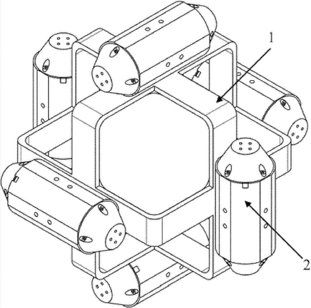 Six-degree-of-freedom active and passive dynamic vibration-absorbing device