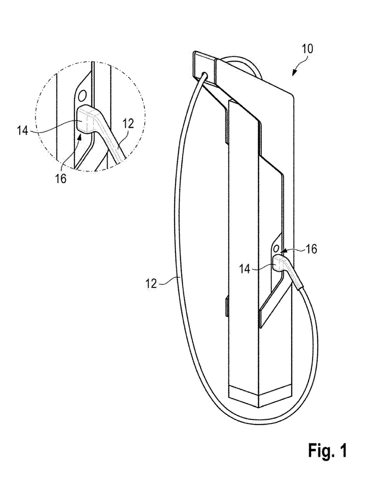 Controlling the temperature of a charging cable for a fast charging station for vehicles with an electric drive