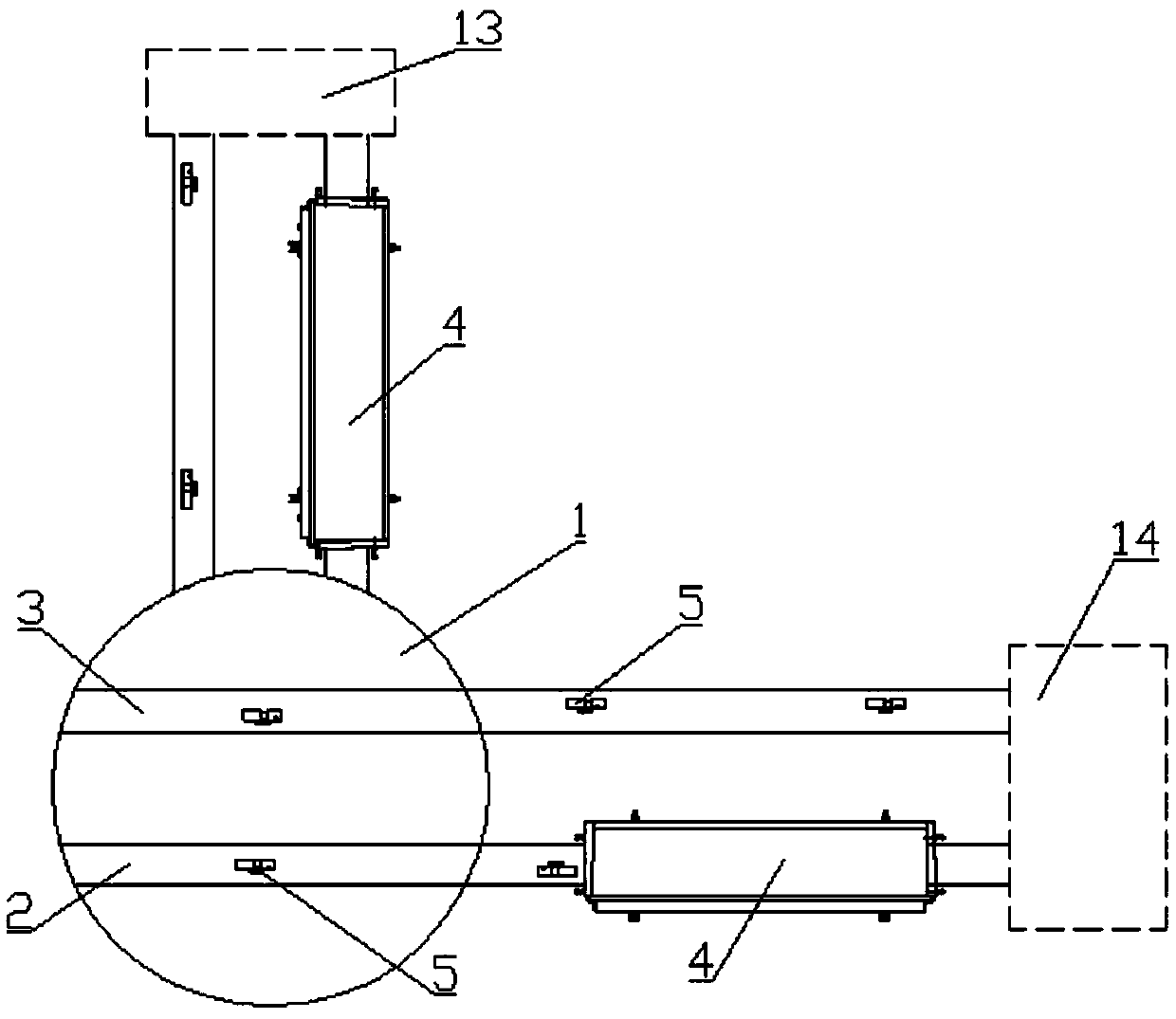 A mold car steering device