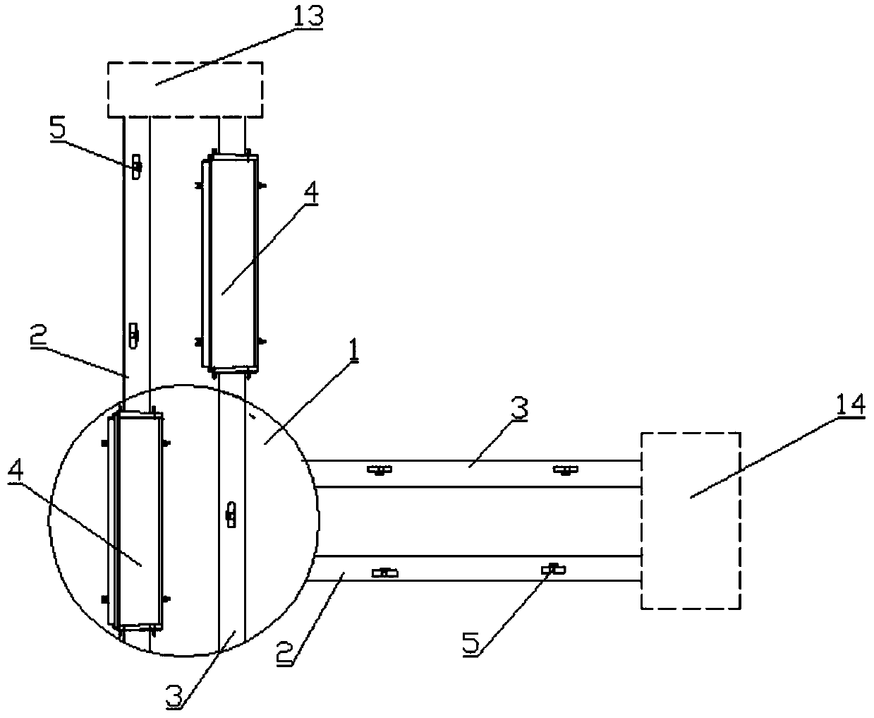 A mold car steering device