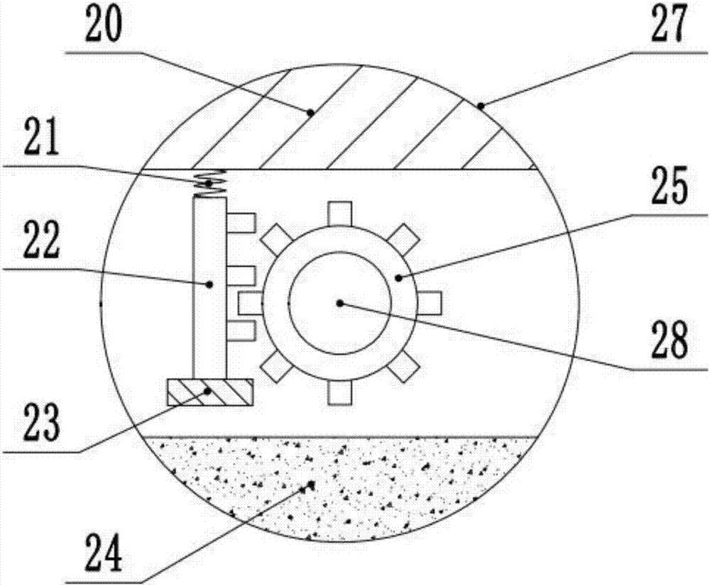 Drawer type medical glass pulverizing device