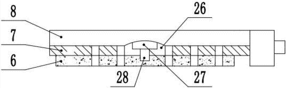 Drawer type medical glass pulverizing device