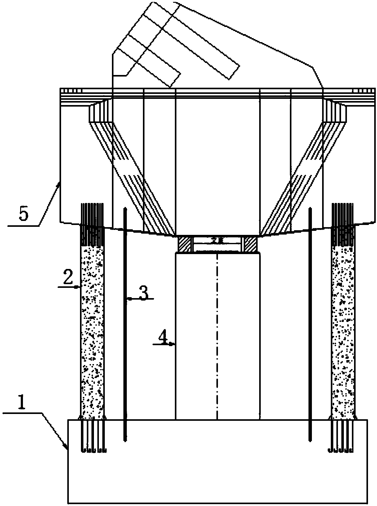 Concrete continuous girder cantilever construction load balance adjusting device and method