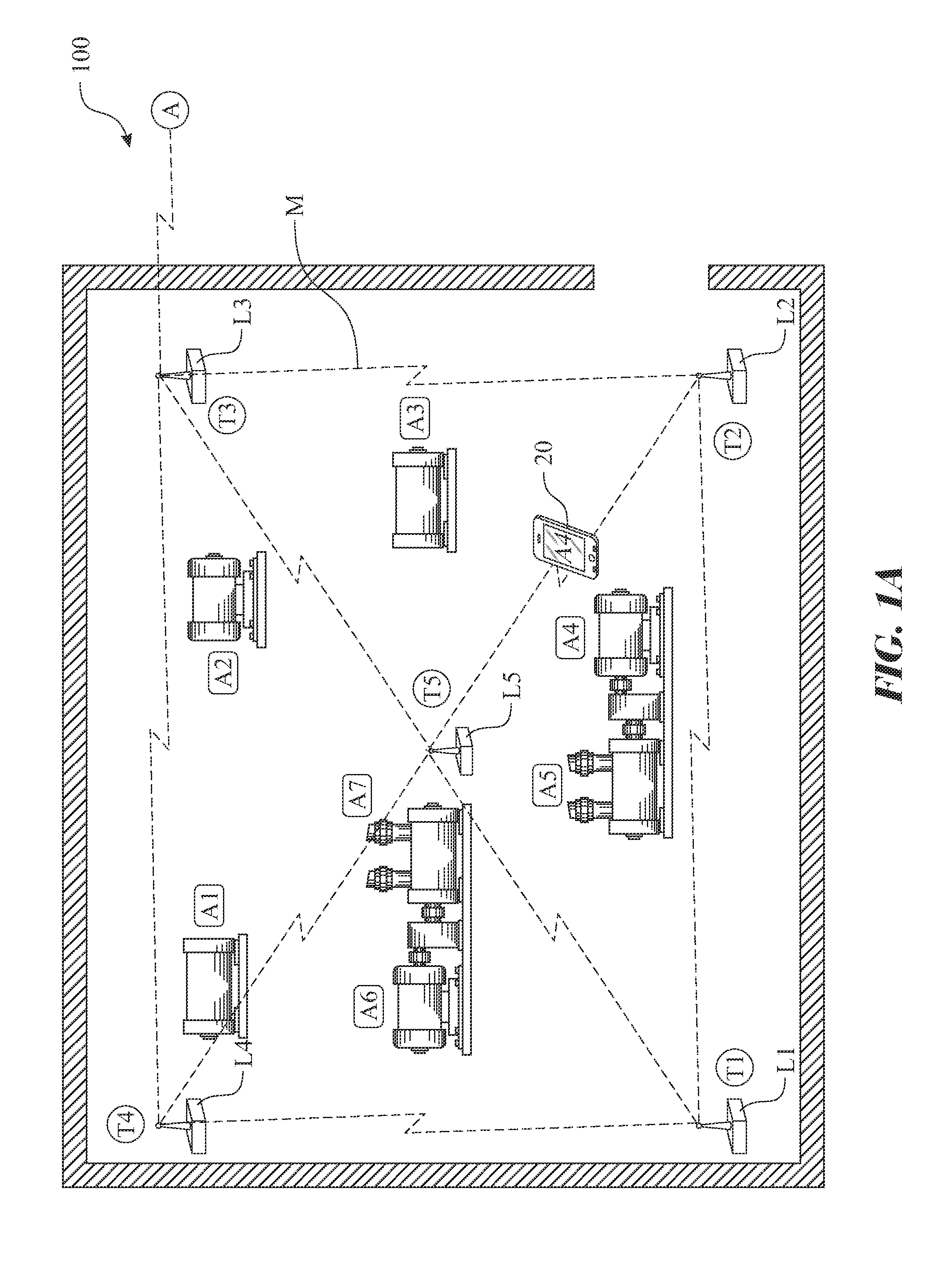 Method of operating a system for precisely locating an asset point in a physical plant