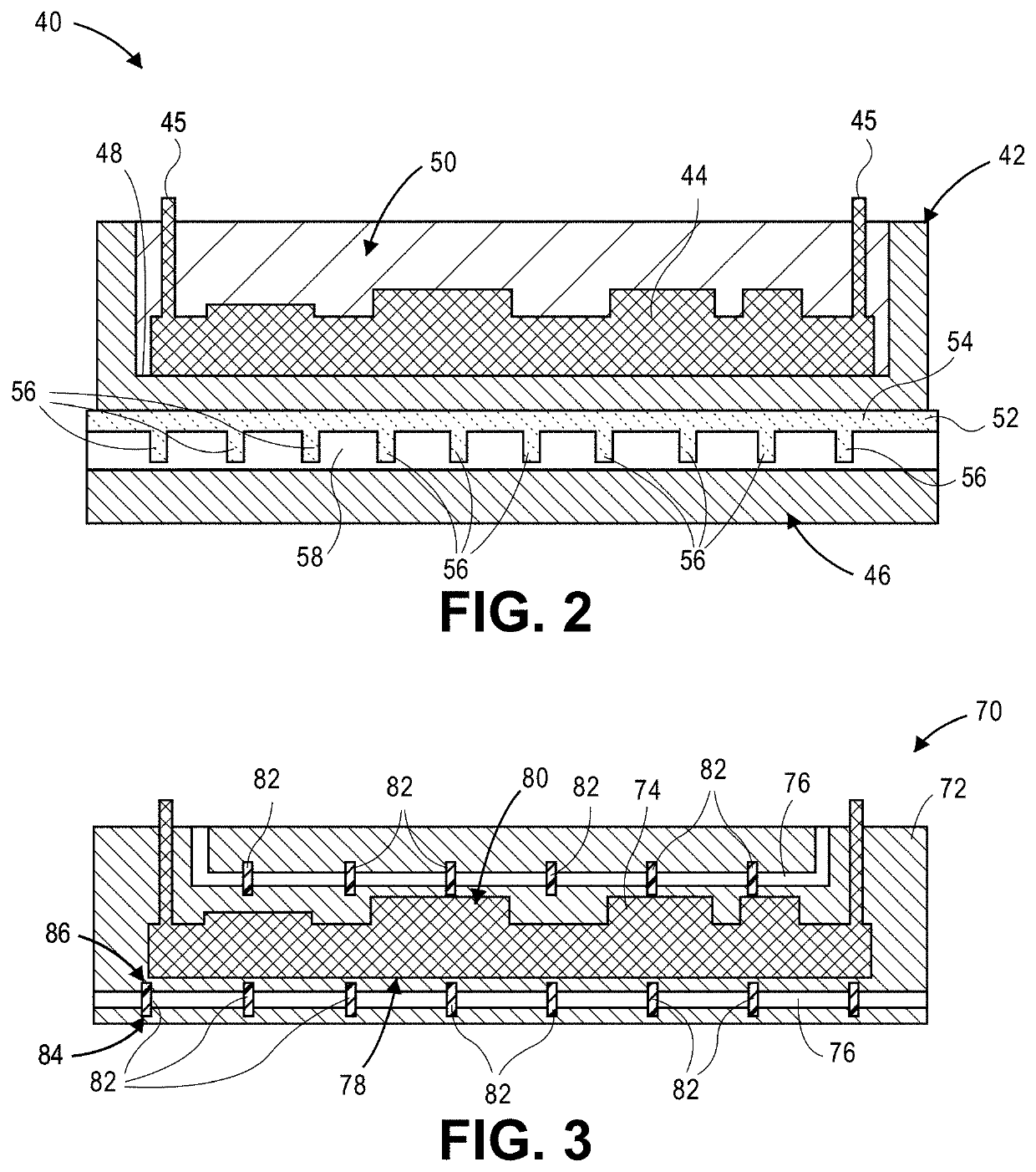 Assemblies having enhanced heat transfer through vascular channels and methods of manufacturing assemblies having vascular channels