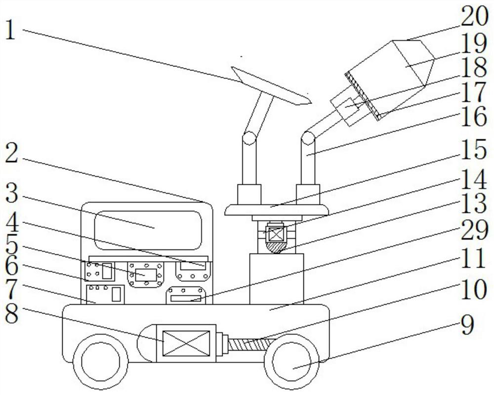 A building crack repair robot