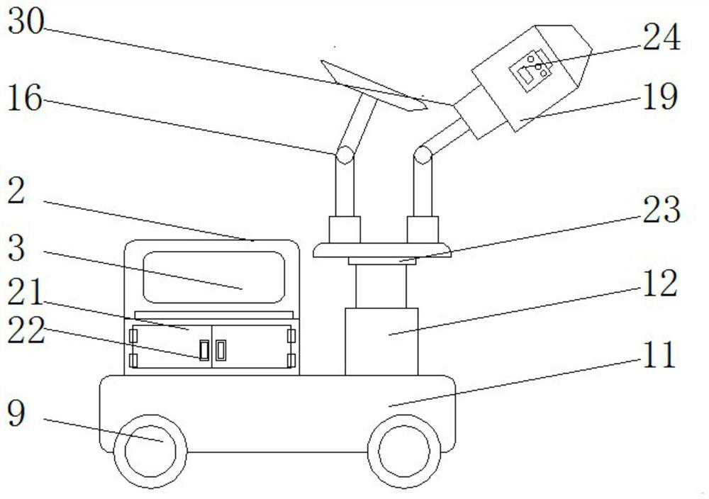 A building crack repair robot