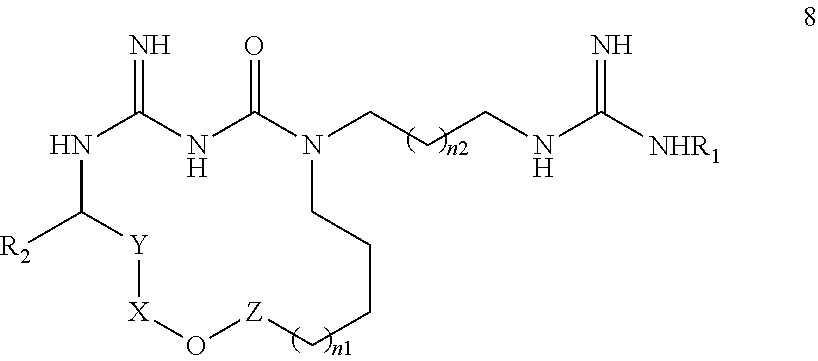 New macrocyclic amidinourea derivatives, methods of preparation and uses thereof as chitinase inhibitors