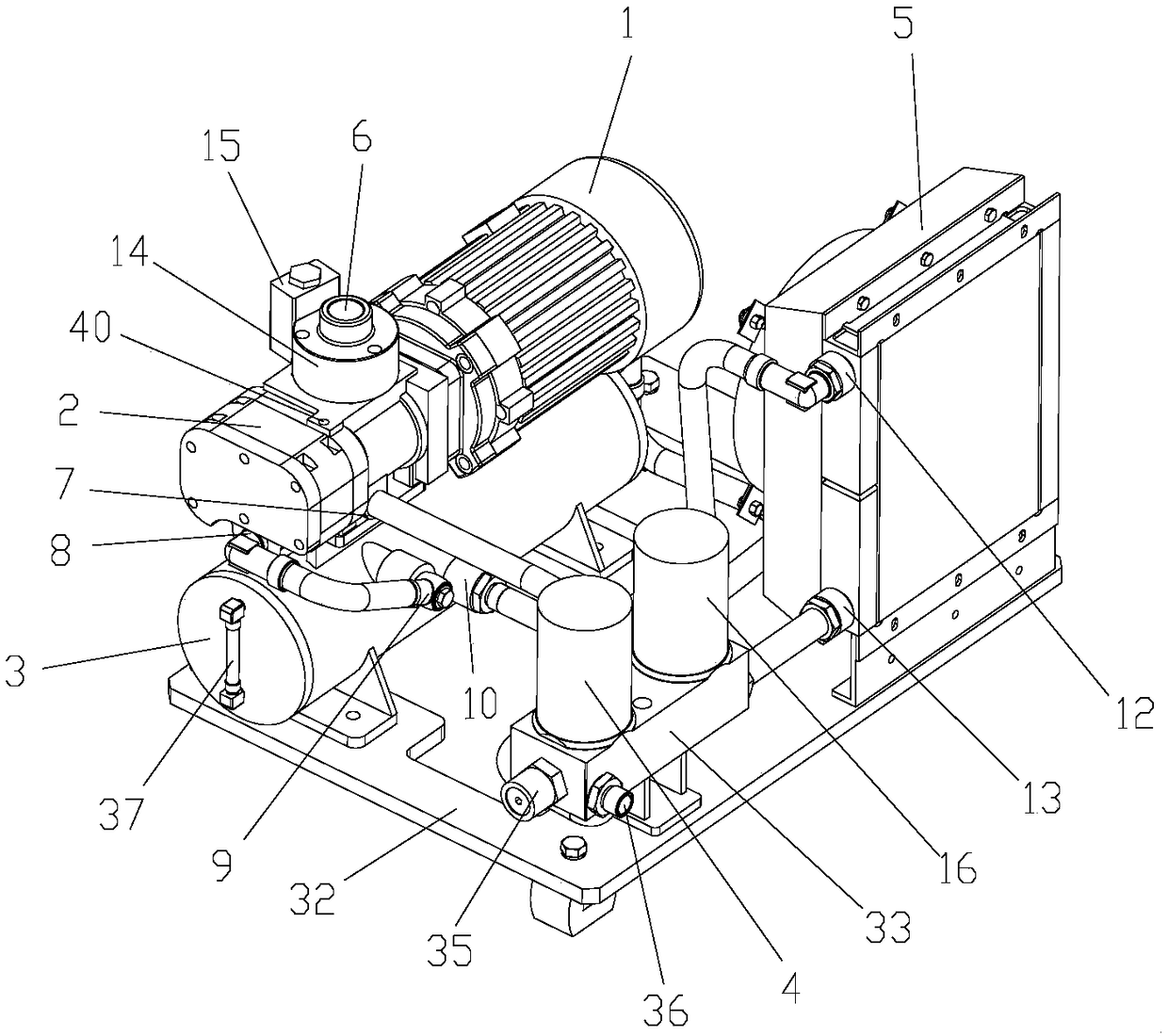 An air compressor for new energy vehicles