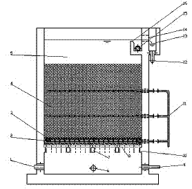 Layered oxygen-supply aeration bacteria filter