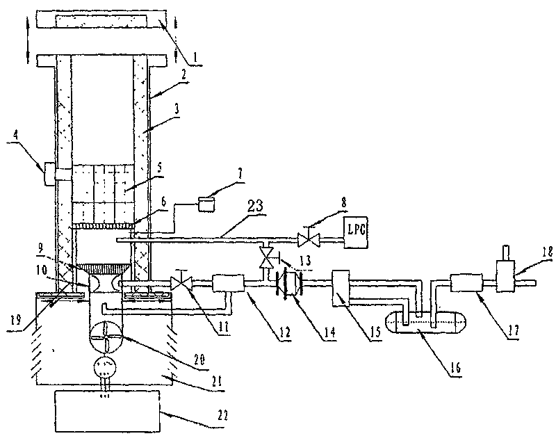 Coal mine mash gas incineration torch