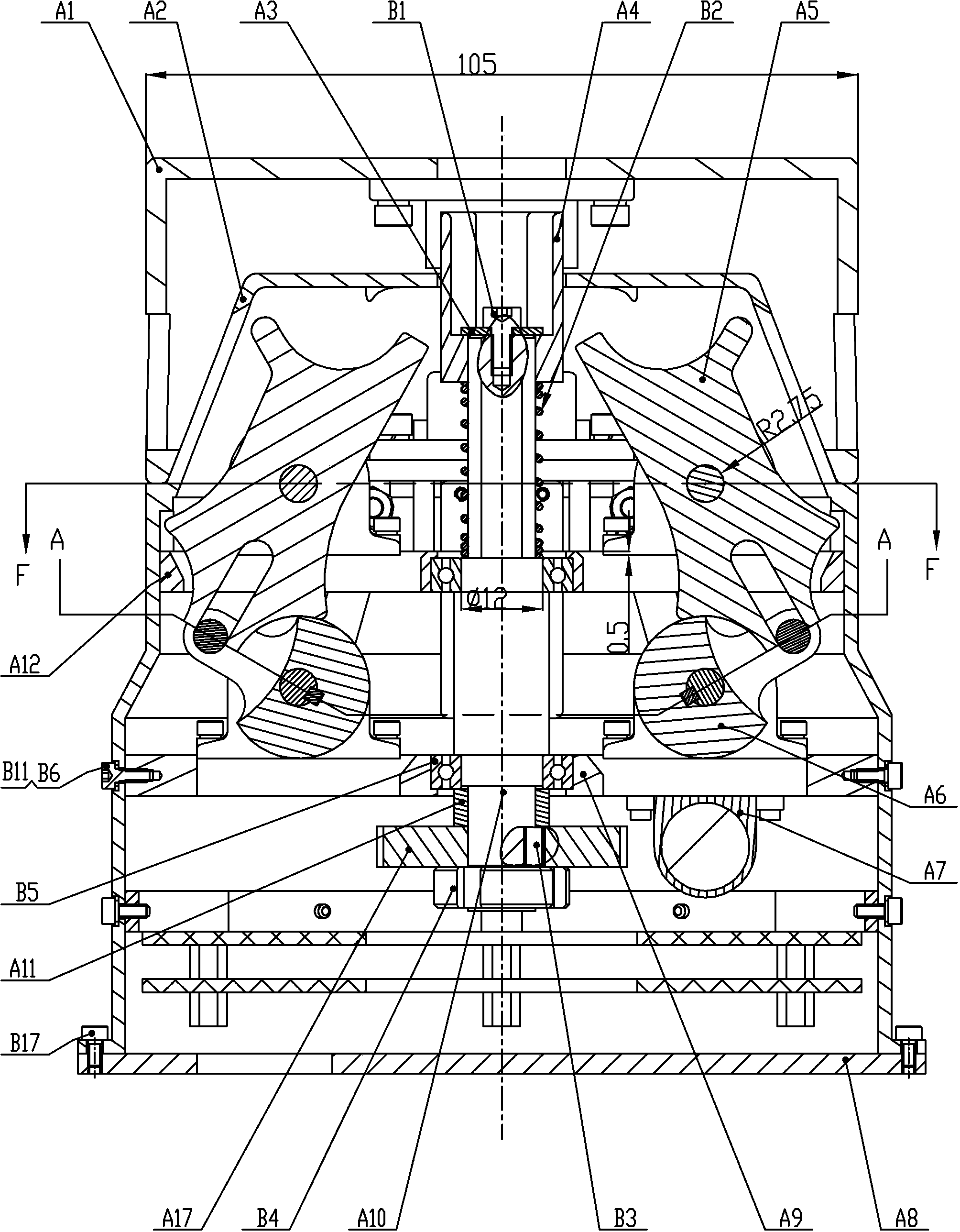 Orbit tool changer based on grooved wheel mechanism