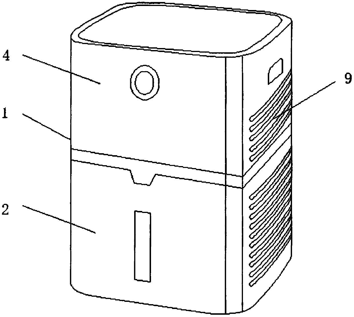 Device and method for generating salt negative ions