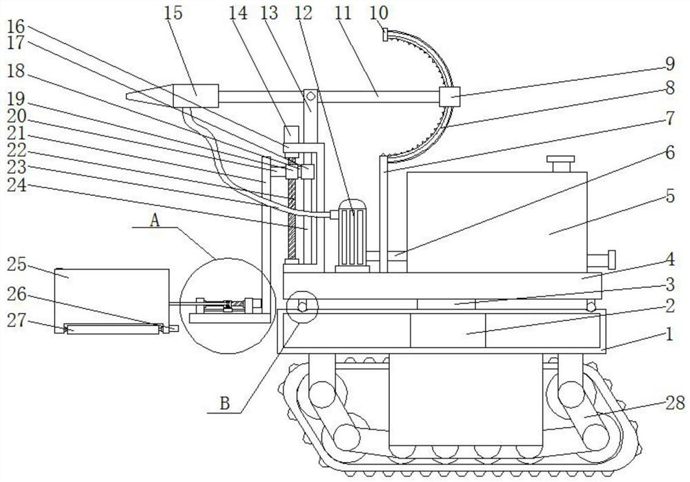 Special robot for fire fighting