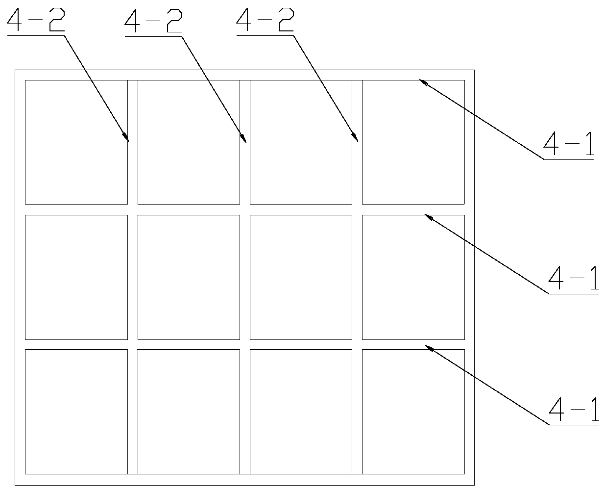 Buffer transition bin of foamed plastic vehicle-mounted cold pressing briquetting device