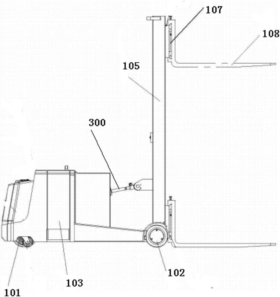 Handling stacker and method based on smart phone platform control