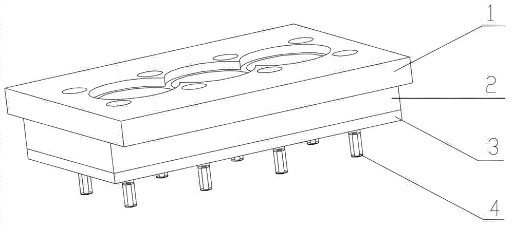 Technological cylinder cover for machining cylinder holes of engine cylinder body and machining method therefor