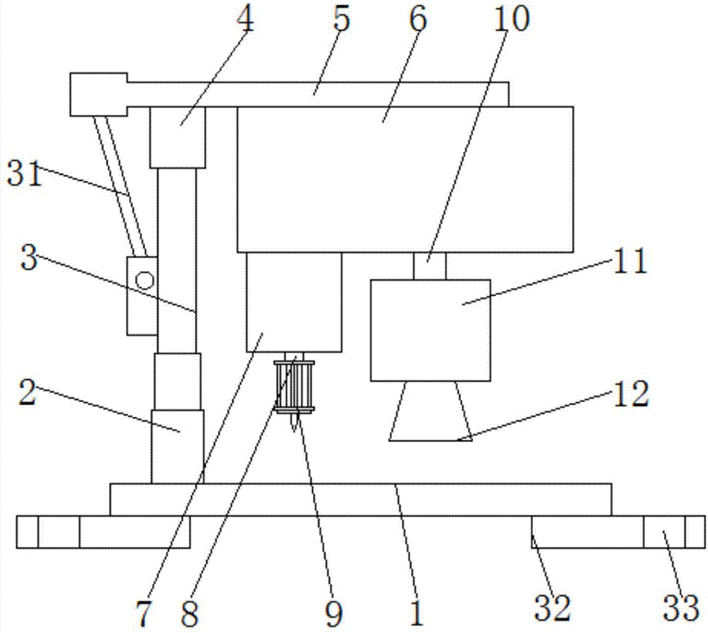 Punching device capable of automatically picking and placing materials and used for mould