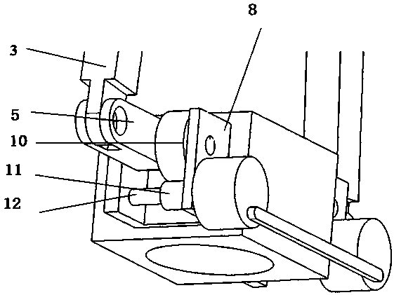 An auxiliary installation device for an automobile wheel speed sensor