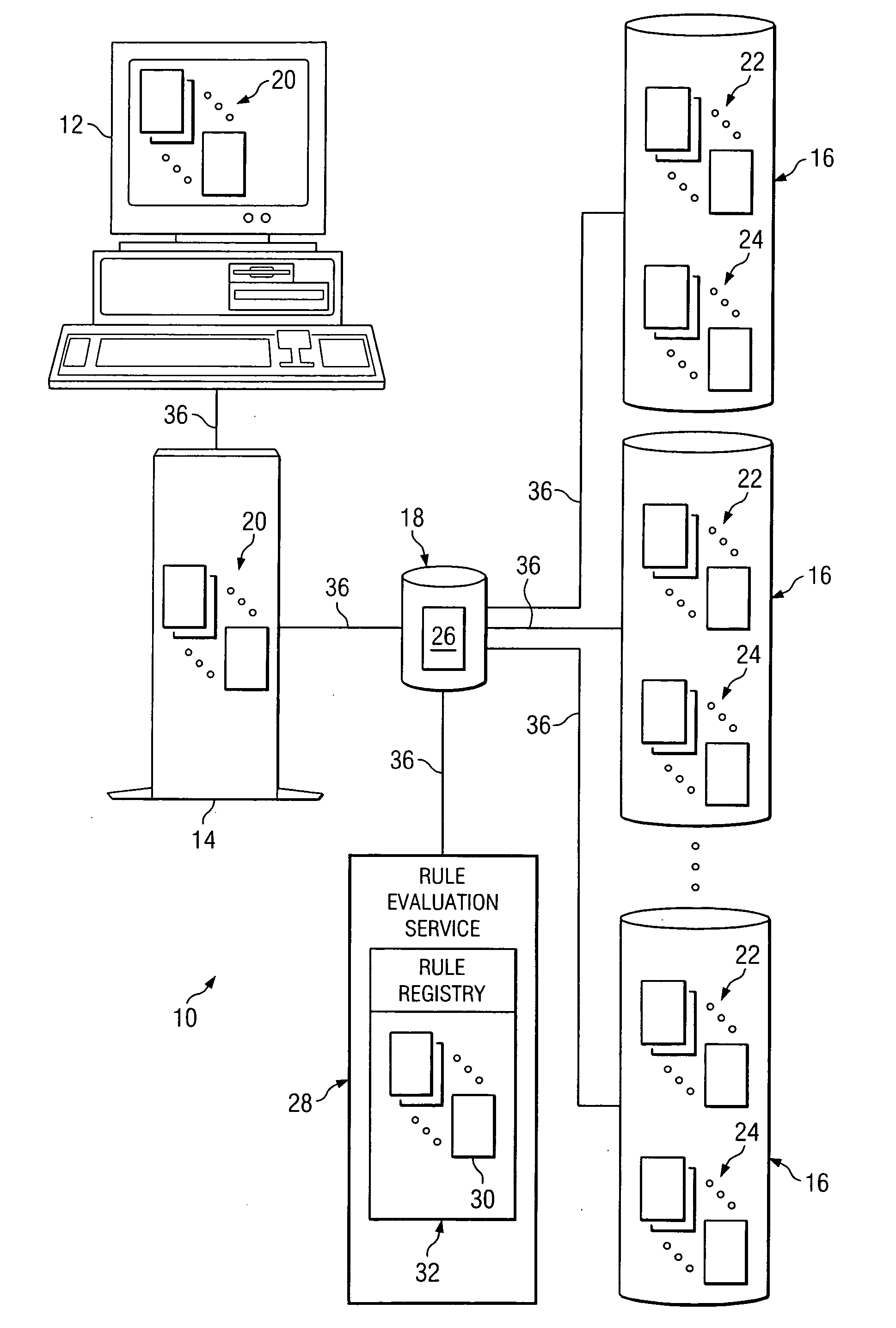 System, method, and software for implementing business rules in an entity