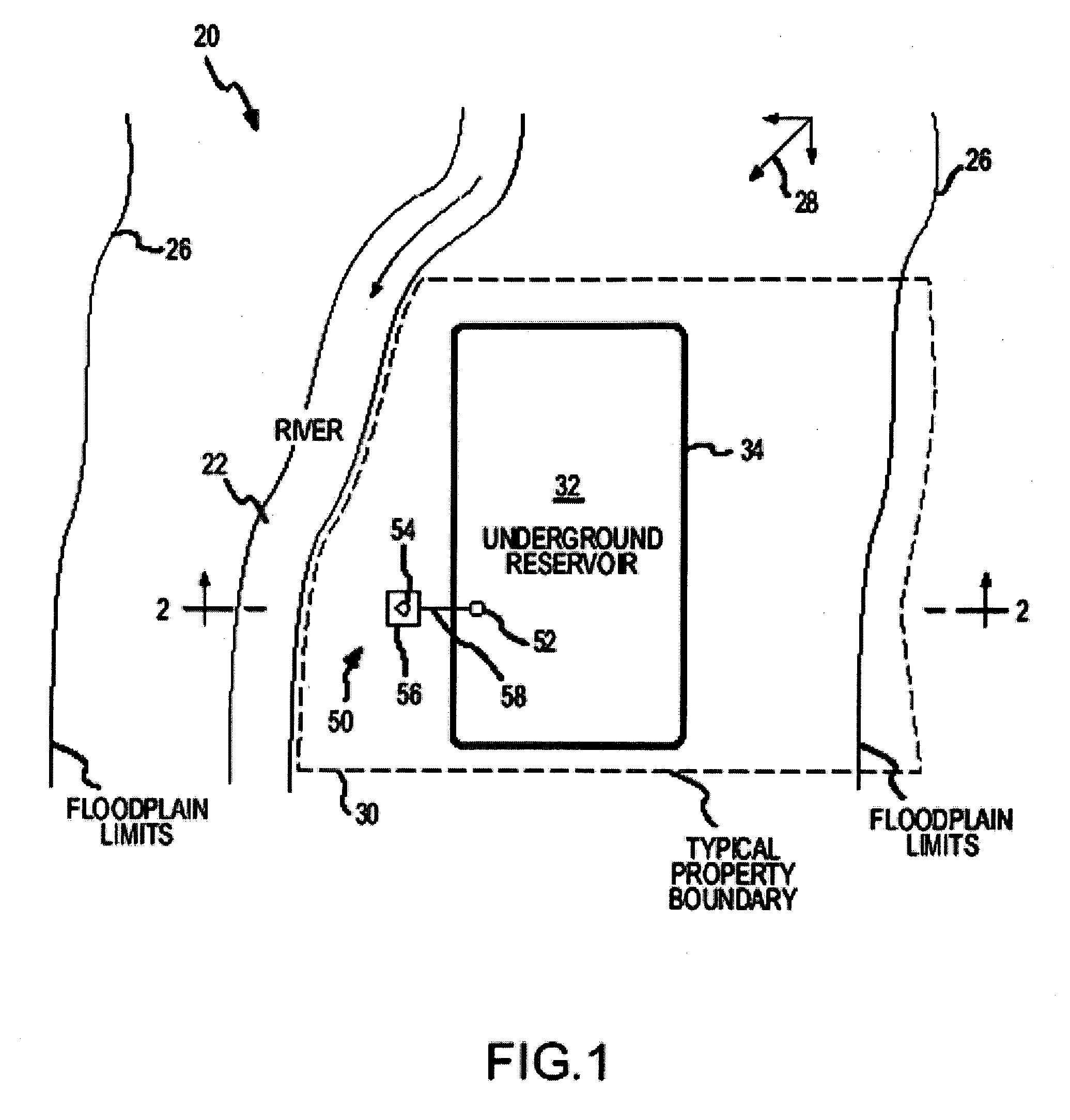 Direct recharge injection of underground water reservoirs