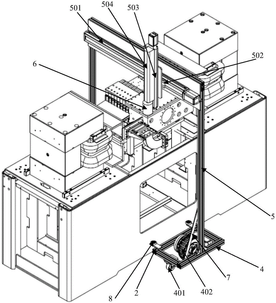 Detection device and detection system for medical accelerator