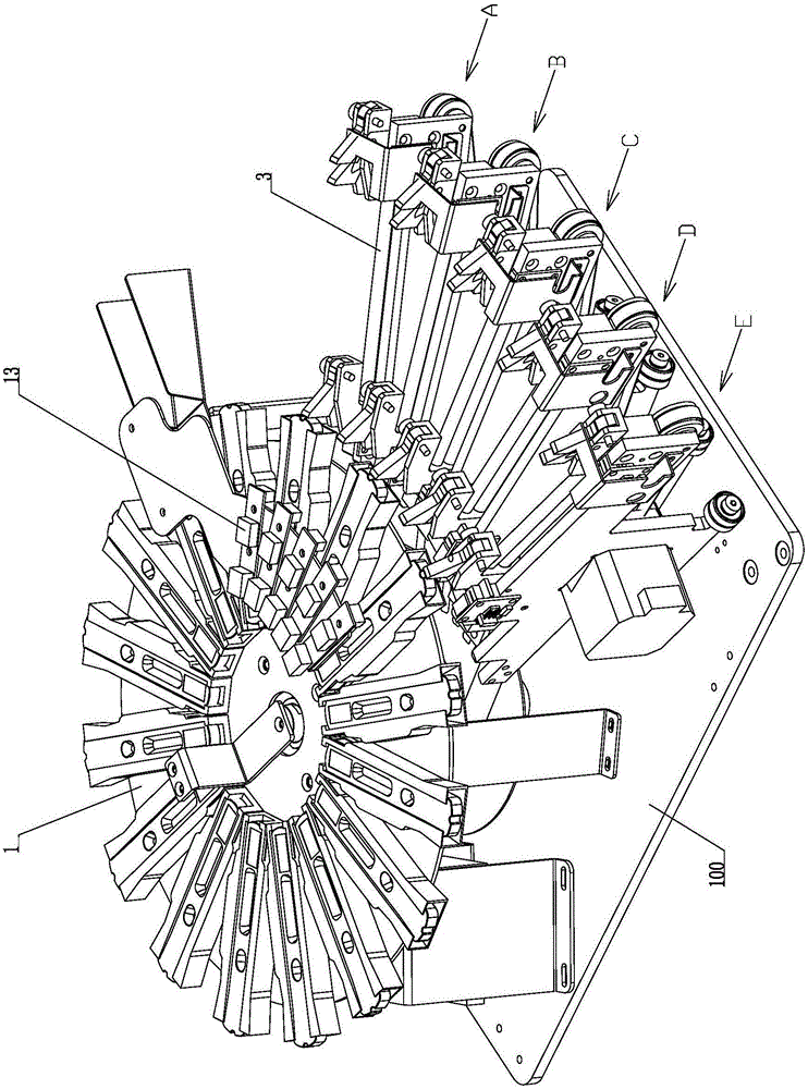 Card feeding mechanism for multi-project survey meter and card feeding method thereof