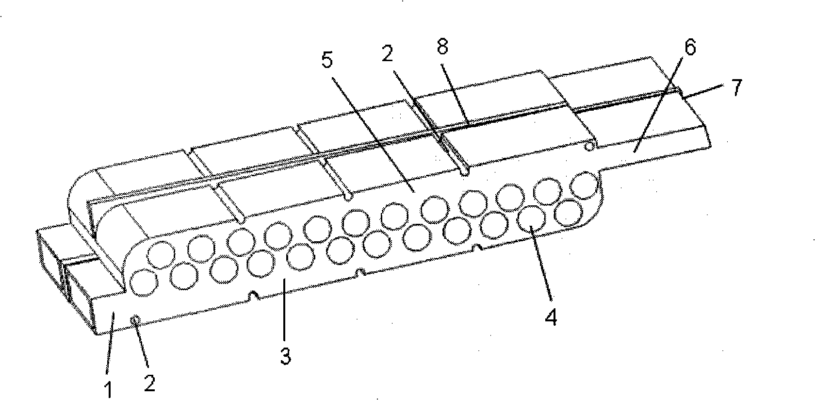 Heat radiation system of nickel-hydrogen battery set for hybrid power vehicle