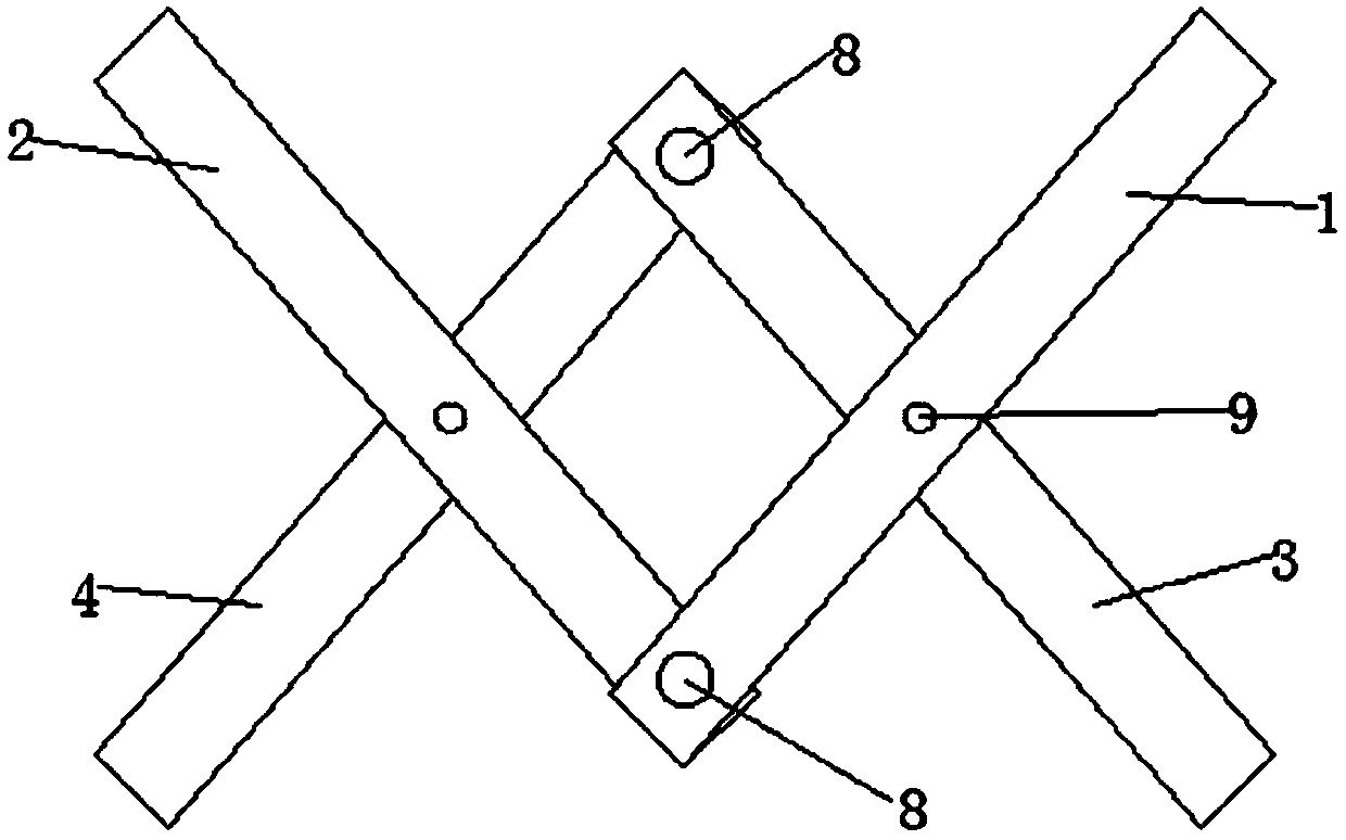 Hardware connecting rod capable of being used for electric telescopic door