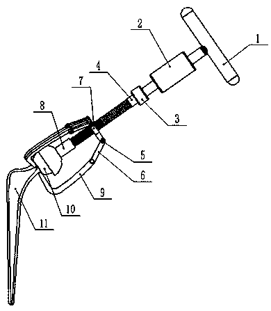 Caput femoris prosthesis impactor extractor