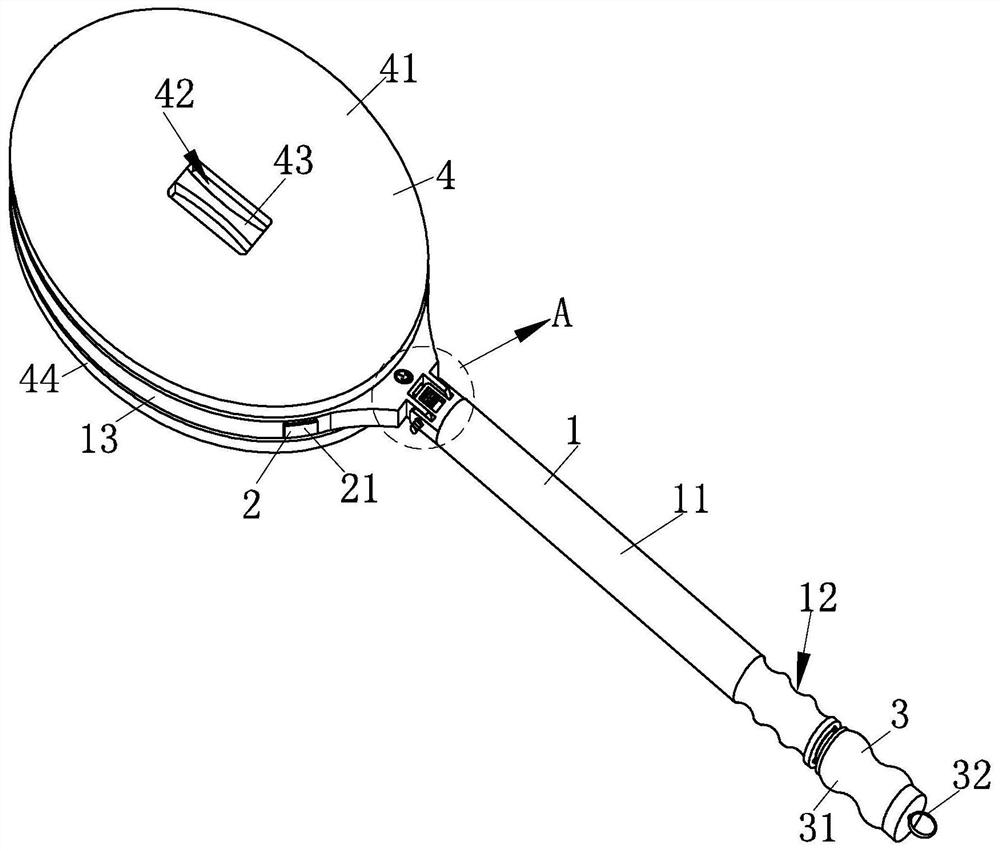 Safe electric mosquito swatter with automatic induction function