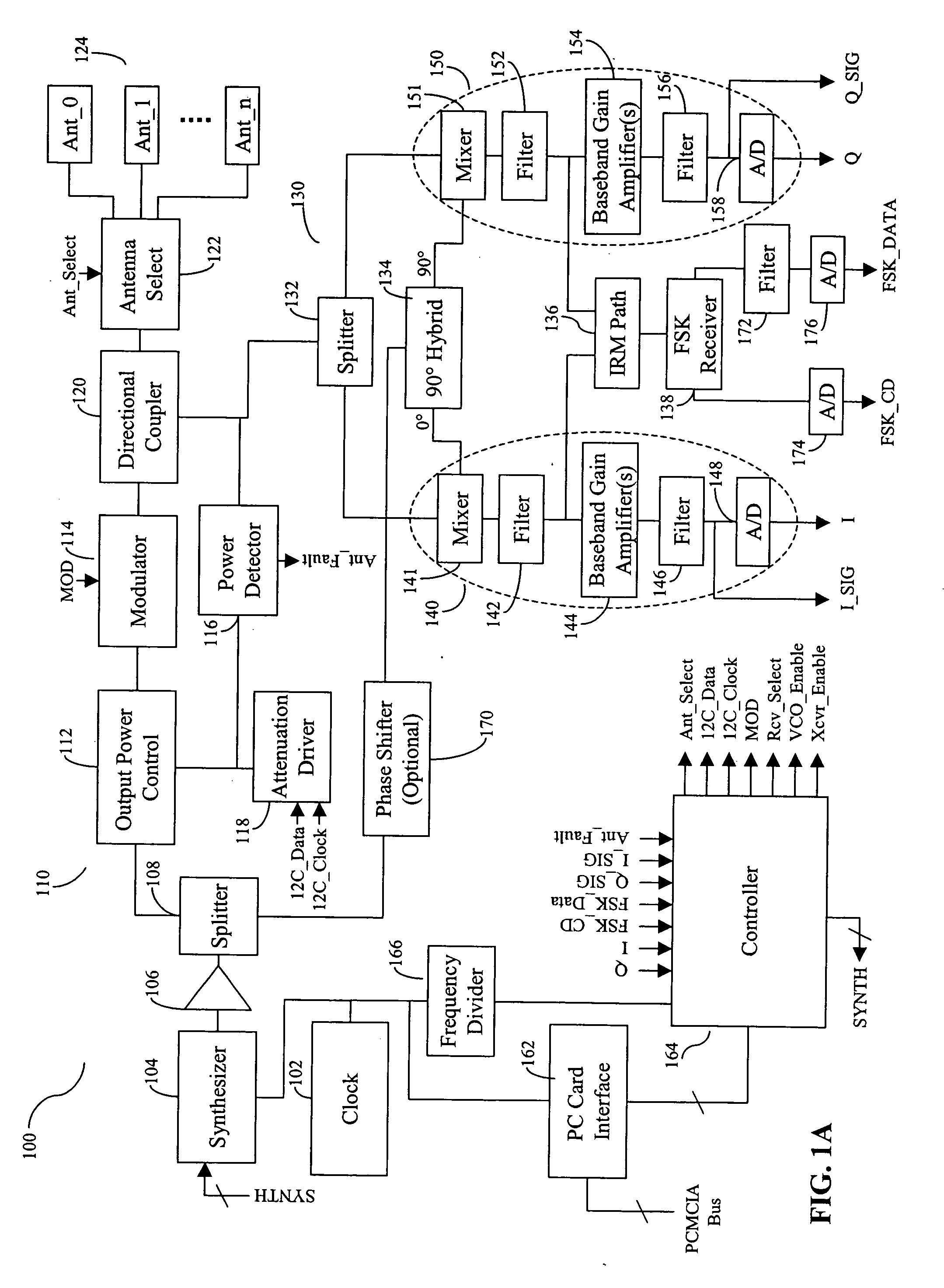 Linearized power amplifier modulator in an RFID reader