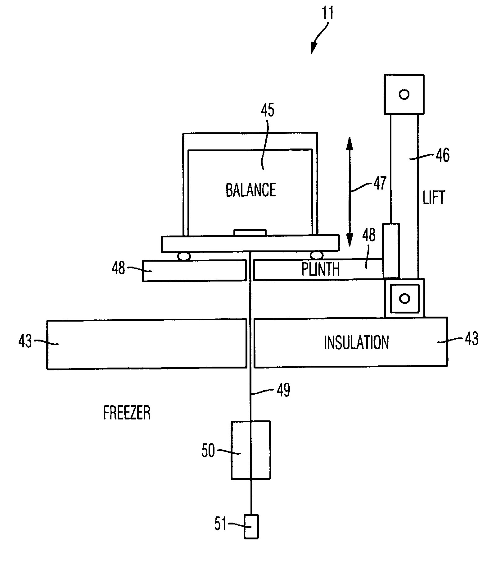 System and method for producing weighed portions of powder from at least one biological material at cryotemperatures