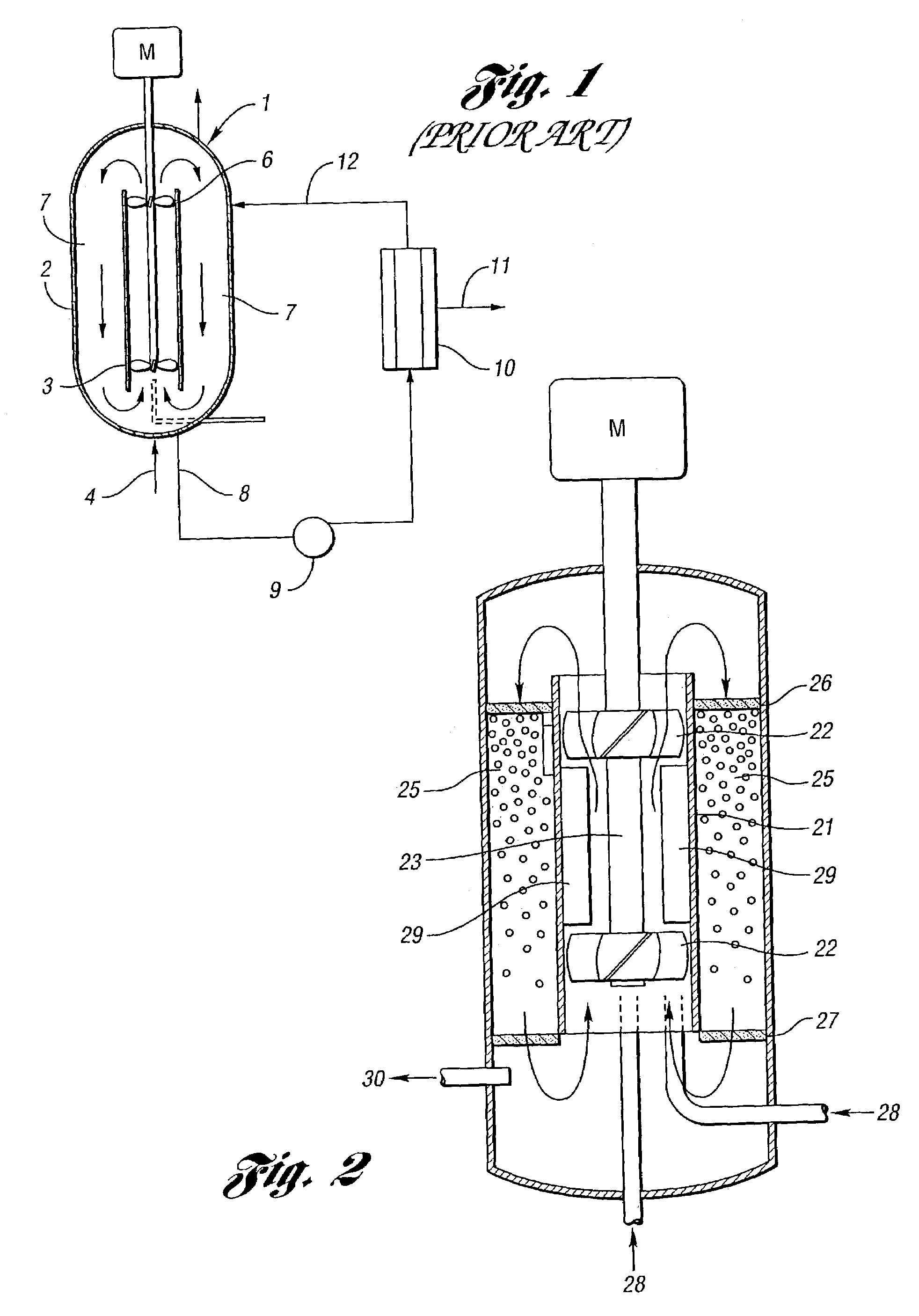 Multiphase reactor design incorporating filtration system for fixed--bed catalyst